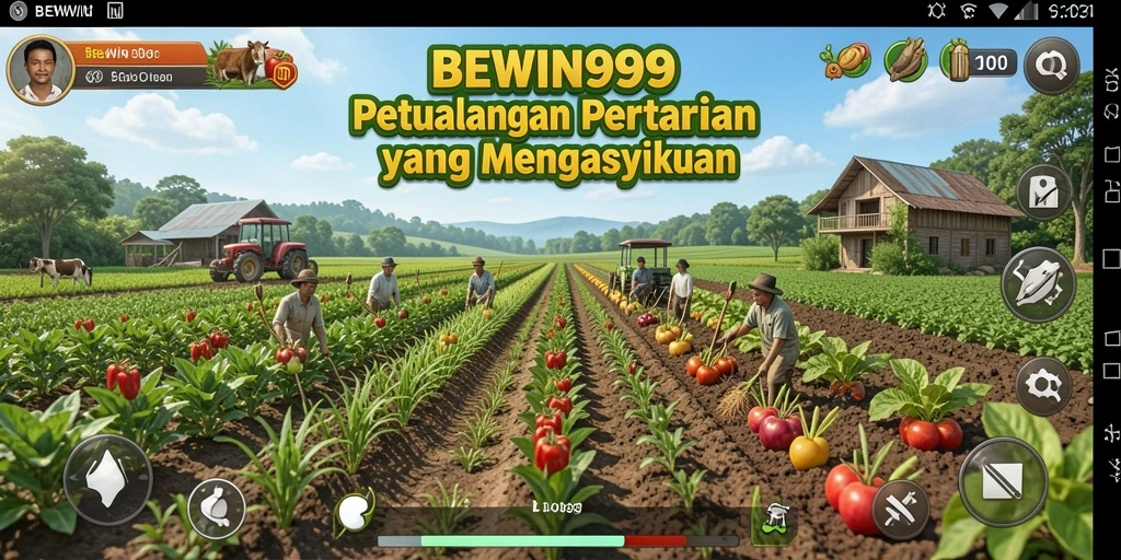 Tampilkan gameplay seru dan petualangan bertani di BEWIN999.