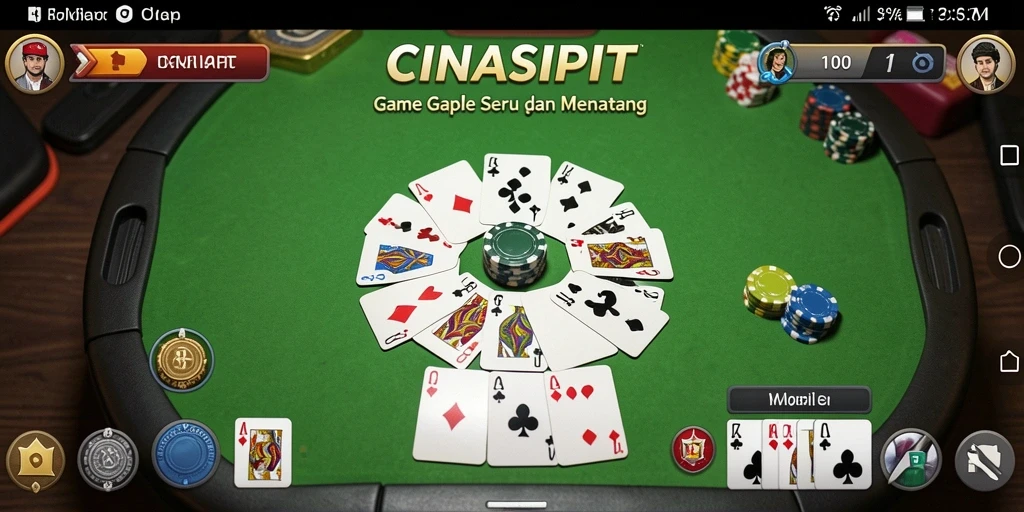 Tampilan gameplay Gaple yang menarik dan interaktif.