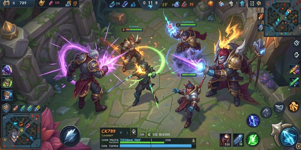 Gameplay epik di CK789 dengan karakter yang beragam.
