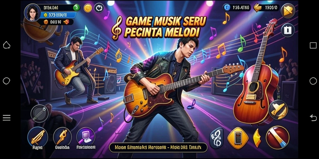 Tampilan gameplay D73 yang menarik dan interaktif.