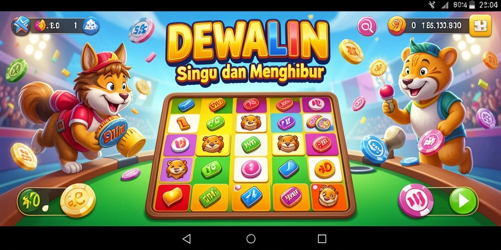Tampilan gameplay menarik dalam permainan Bingo DEWALIN.