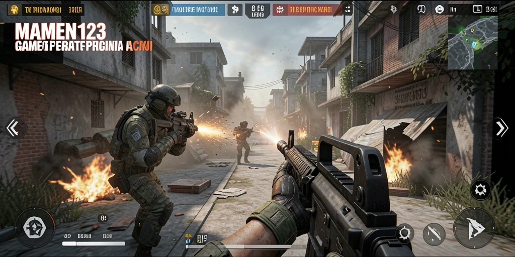 Tampilan gameplay epik dari MAMEN123 dalam duel yang sangat menegangkan.