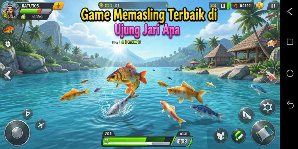 Tampilan menarik dari gameplay memancing di RATU303.