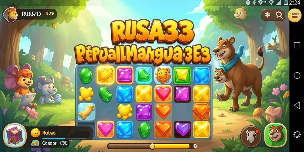 Tampilan gameplay RUSA33 dengan elemen Match-3 yang menarik.