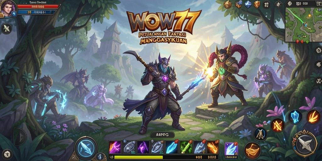 Gameplay WOW77 yang dinamis dengan petualangan seru.